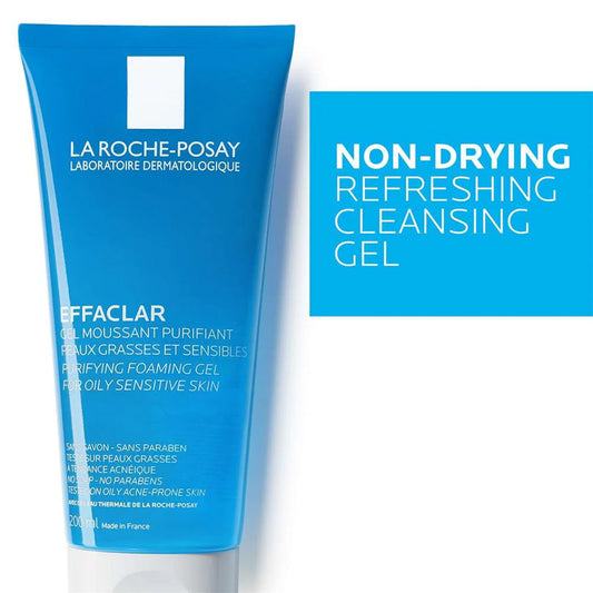 LA ROCHE-POSAY Effaclar Acne Foaming Cleansing Gel For Oily & Acne Prone Skin 200 mL