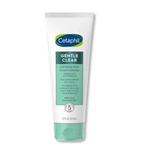 Cetaphil Gentle Clear Clarifying Acne Cream Cleanser - 124ml